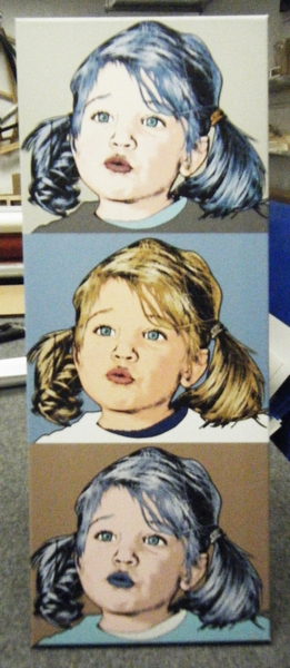 Personalized Pop Art Photo | Warhol style 3 panels 