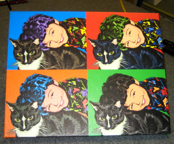 Personalized Pop Art Photo | Warhol style 4 panels - Couples 
