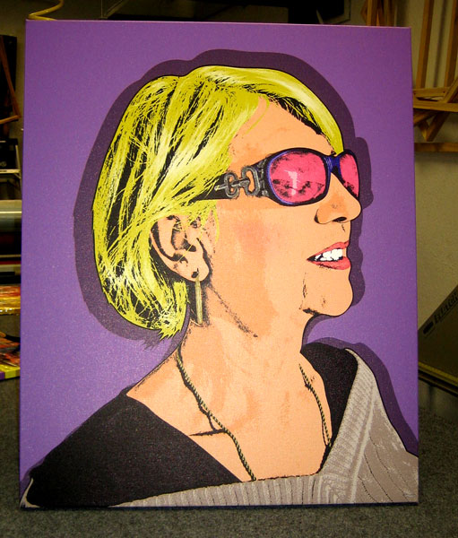 Personalized Pop Art Photo | Warhol style 1 panel 