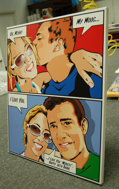 Personalized Pop Art Photo | lichStyle - Couple in a comic 