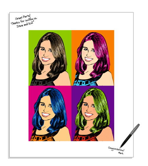 Personalized Pop Art Photo | Sign in Board 