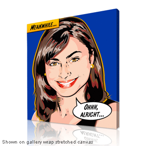 Comic Portraits on canvas from your photos, $297 @allpopart.com