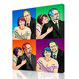 Warhol style 4 panels - Couples 