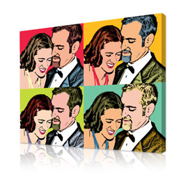 Warhol style 4 Panels - Couples