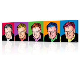 Warhol style 5 panels