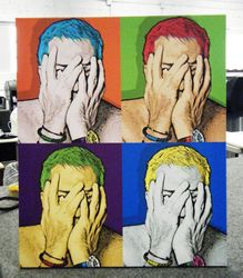 Warhol style 4 panel