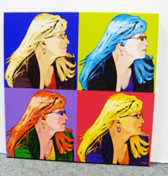 Warhol style 4 panel