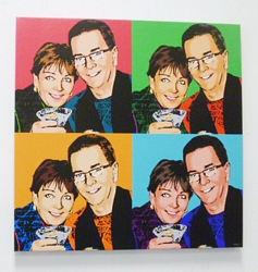 Warhol style 4 panel - couples