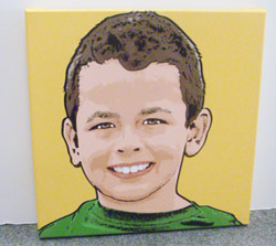 Warhol Style 1 Panel - Kids Portraits
