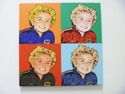 Warhol Style 4 Panels - Kids Portraits