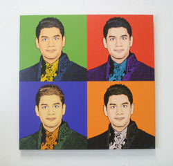 Warhol Style 4 Panels - Portrait for men