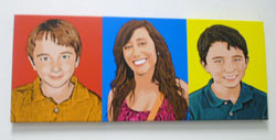 Warhol 3 Panel - kids Portrait