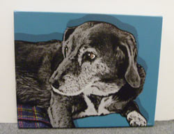 Warhol 1 Panel - Dog Portrait