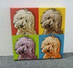 Warhol Dog Portrait - 4 Panels