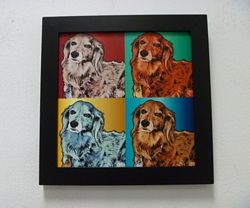 Warhol 4 Panels Dog Portraits