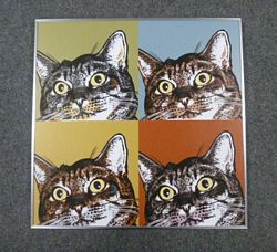 Custom Warhol Cat Portraits