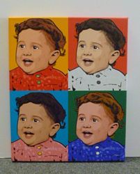 Custom Kids Warhol Portraits