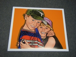 warholStyle couple - semi-glossy paper rolled