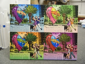 warholStyle 4 Panels - Couples - Gallery wrap canvas