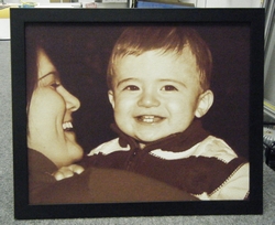 photoPanel - Canvas with Black Wood Frame