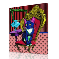 Pet-glo cat painting - My Favorite Chair II