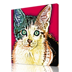 Warhol style 1 panel - pop art pets