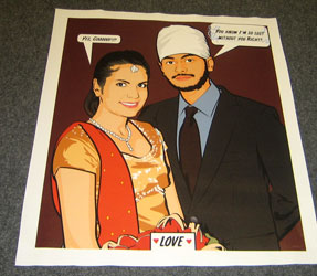 lichStyle couple -Plain background - Semi gloss paper/ Rolled