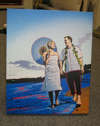 warholStyle Grace - Couple - Gallery wrap canvas