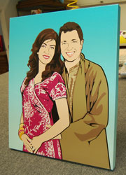 lichStyle couple - Gallery wrap canvas