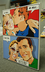 lichStyle couple comic - 2 couples - Gallery wrap canvas