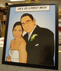 lichStyle Couple - Plain background - Paper, Thick black frame