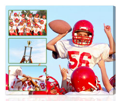 Kid Sports Photo Collage on Canvas Art