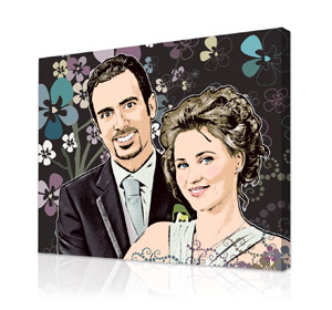 retroPop, personalized portraits with our vintage backgrounds