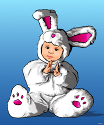 Kids Bunny Costume - Plain